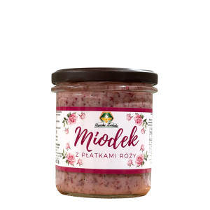 MIÓD z płatkami róży